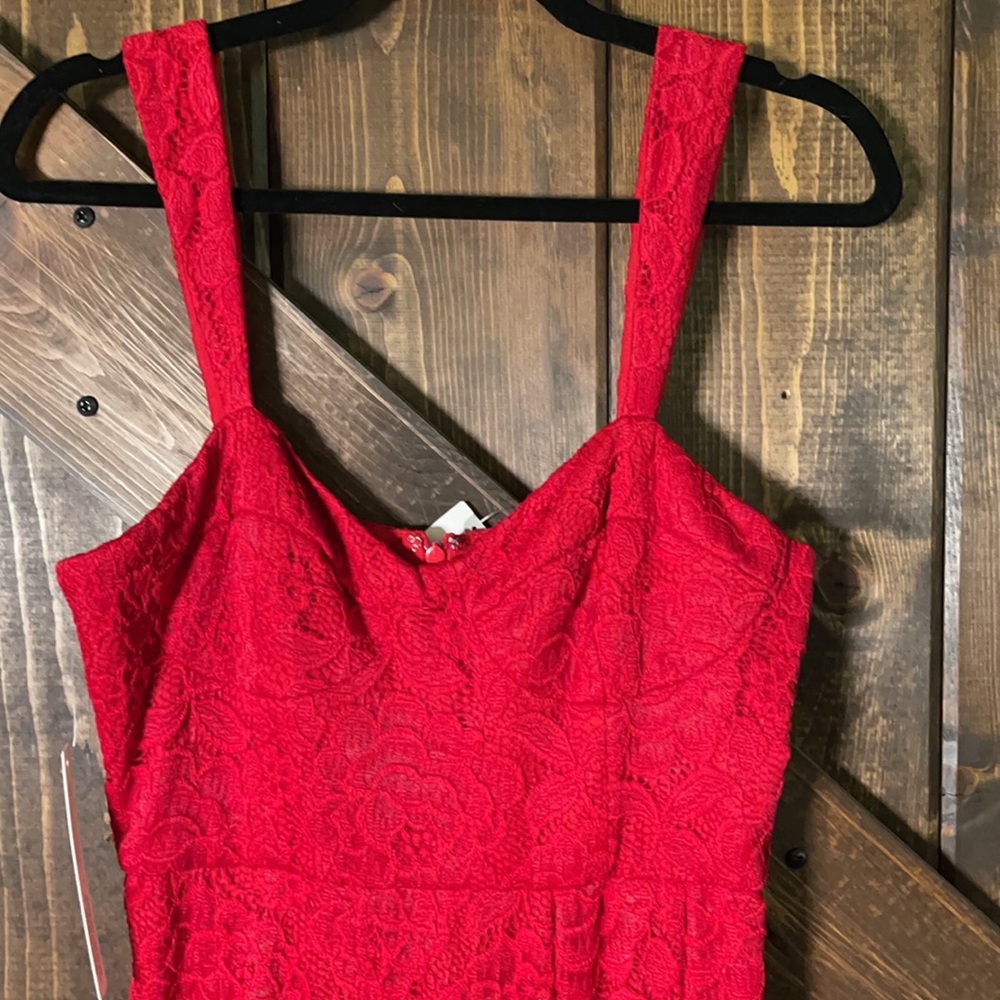 NWT Anthro Hutch Red Lace Dress